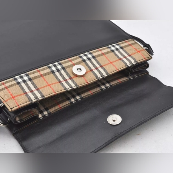 BURBERRY authenticated house check cross-body shoulder bag. - Picture 8 of 13